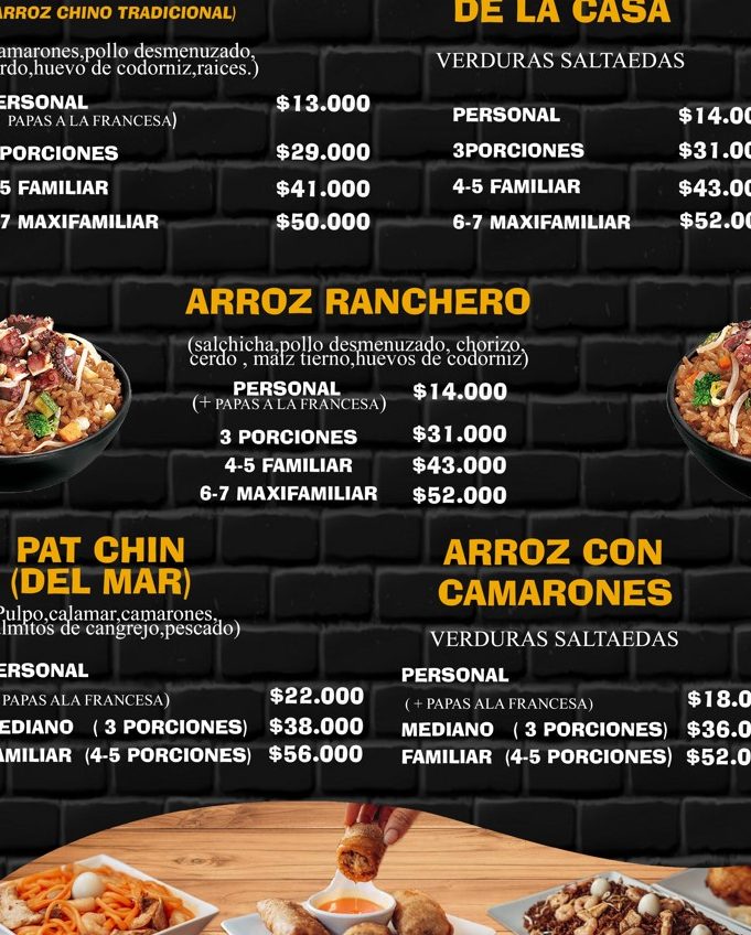 los mejores arroz chino en villavicencio